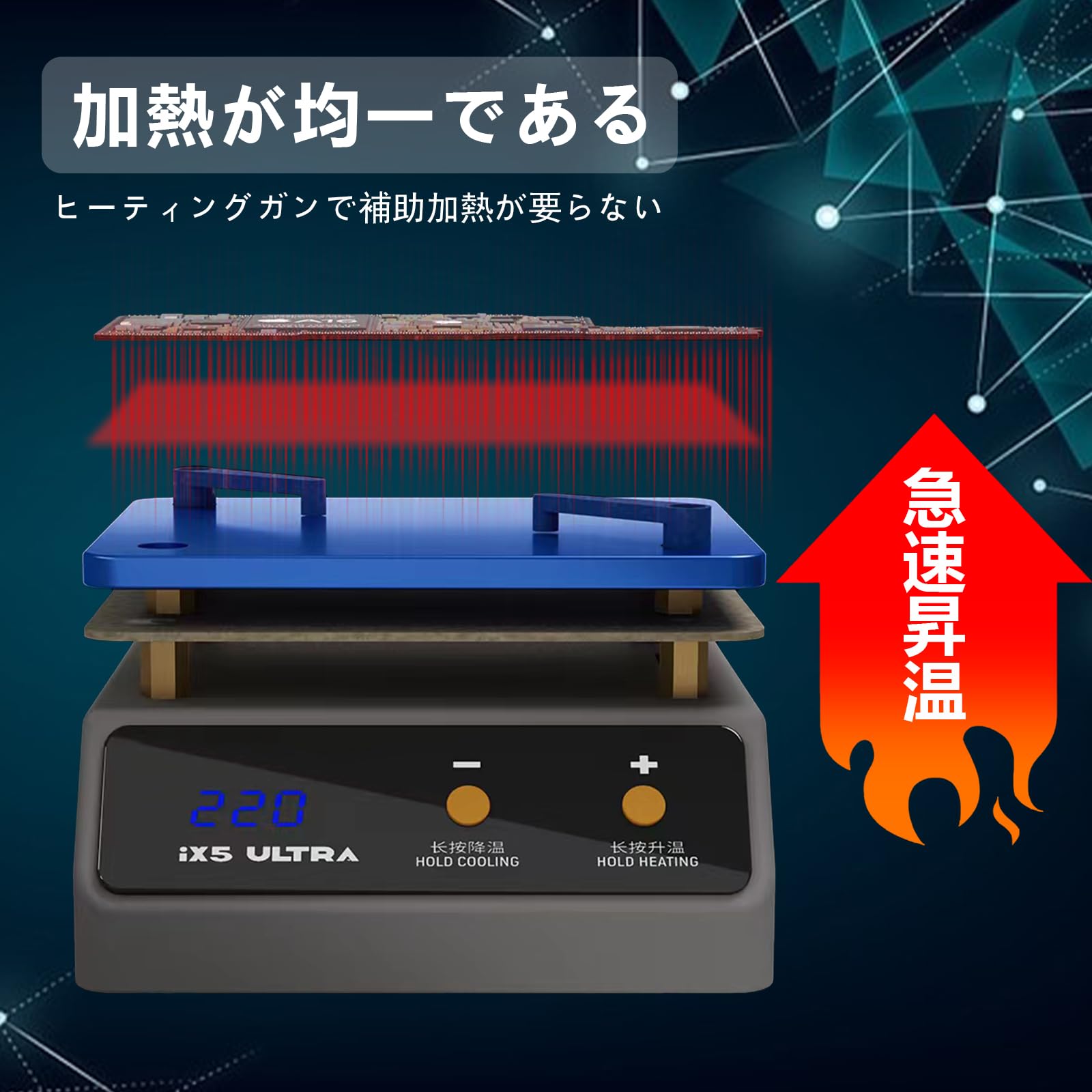 Amazon.co.jp: PCB恒温ホットプレート 予熱ステーション 回路基板の